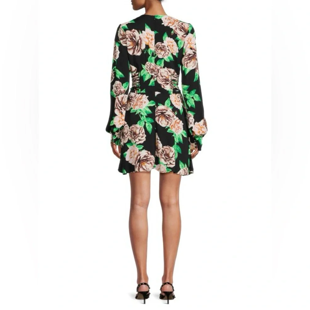 NWOT AFRM Nami Floral Corset Tie Mini Dress - Picture 3 of 11